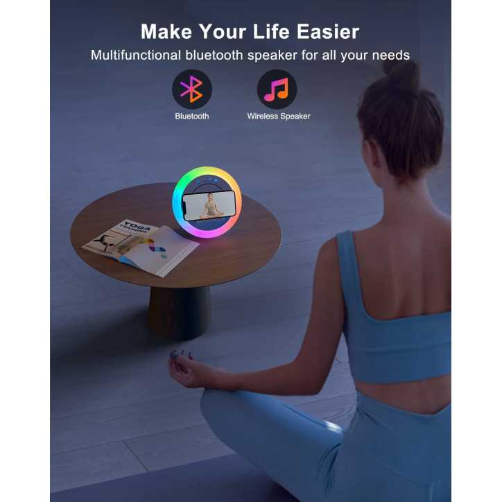 Swarmir Bluetooth Speaker with Lights & Wireless Charging – Perfect Birthday Gift for Teens & Girls Swarmir Bluetooth Speaker with Lights & Wireless Charging – Perfect Birthday Gift for Teens & Girls
