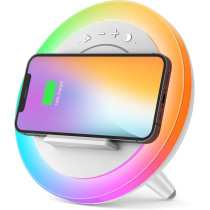 Enceinte Bluetooth Swarmir avec lumières & charge sans fil