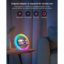 Enceinte Bluetooth Swarmir avec lumières & charge sans fil