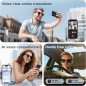 AI Smart Sunglasses with Translation, UV400, Bluetooth Speaker, Voice Control & Hands-Free Calling – Black