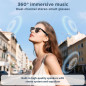 AI Smart Sunglasses with Translation, UV400, Bluetooth Speaker, Voice Control & Hands-Free Calling – Black