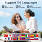 AI Smart Sunglasses with Translation, UV400, Bluetooth Speaker, Voice Control & Hands-Free Calling – Black