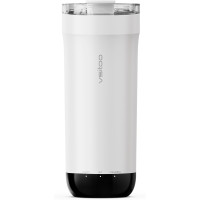 VSITOO S5 Mug de voyage chauffant 16oz, AI auto-chauffant 120-150°F, contrôle mains libres, blanc