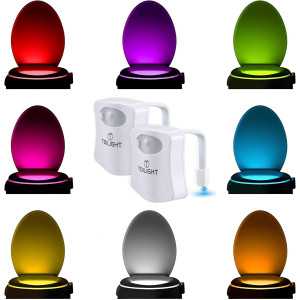 2 Pack Veilleuse WC Originale avec Capteur de Mouvement