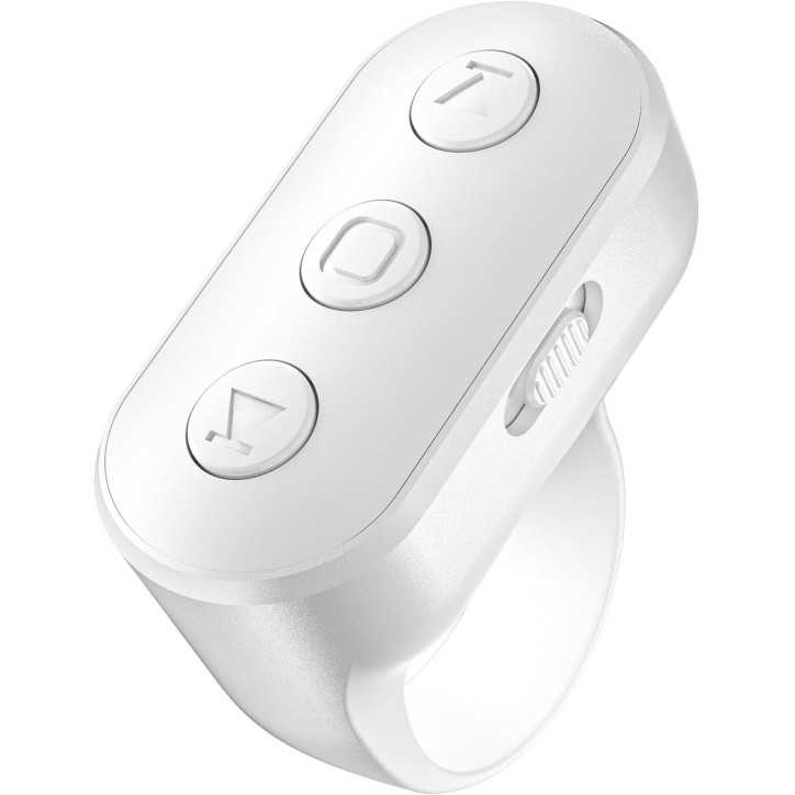 Télécommande Anneau Scroll Sans Fil pour TikTok, YouTube, IG Shorts - Compatible iPhone, iPad, Android (Blanc) Télécommande Anneau Scroll Sans Fil pour TikTok, YouTube, IG Shorts - Compatible iPhone, iPad, Android (Blanc)