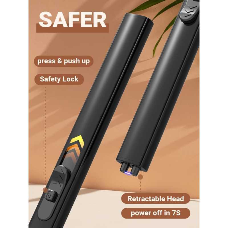 Briquets Électriques USB 2Pack Cadeaux Noël pour Tous