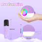 goopow Mini Enceinte Karaoké Bluetooth Portable avec Microphone LED, Cadeau Idéal Enfants 3+ Ans (Violet) goopow Mini Enceinte Karaoké Bluetooth Portable avec Microphone LED, Cadeau Idéal Enfants 3+ Ans (Violet)
