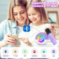 goopow Mini Enceinte Karaoké Bluetooth Portable avec Microphone LED, Cadeau Idéal Enfants 3+ Ans (Violet) goopow Mini Enceinte Karaoké Bluetooth Portable avec Microphone LED, Cadeau Idéal Enfants 3+ Ans (Violet)