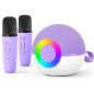 goopow Mini Enceinte Karaoké Bluetooth Portable avec Microphone LED, Cadeau Idéal Enfants 3+ Ans (Violet) goopow Mini Enceinte Karaoké Bluetooth Portable avec Microphone LED, Cadeau Idéal Enfants 3+ Ans (Violet)