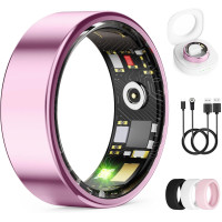 Bague Connectée Santé Unisexe IP68 - Suivi Cardiaque & Sommeil