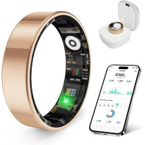Bague Connectée Santé Rose Gold - Suivi Stress & Sommeil