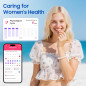 Smart Health Ring Rose Gold (Size 7) – Stress & Sleep Tracker, Waterproof Fitness Band, No Subscription Fee Smart Health Ring Rose Gold (Size 7) – Stress & Sleep Tracker, Waterproof Fitness Band, No Subscription Fee
