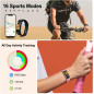 Montre Tracker Fitness Slim IP68 avec Podomètre, Moniteur Cardiaque, Sommeil & Calories pour Tous Montre Tracker Fitness Slim IP68 avec Podomètre, Moniteur Cardiaque, Sommeil & Calories pour Tous