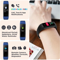 Montre Fitness IP68 : Compteur Pas, Calories, Fréquence Cardiaque