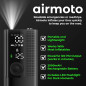 Compresseur d'air portable Airmoto avec manomètre numérique, LED, arrêt automatique - Pompe sans fil pour voiture, moto, vélo, b