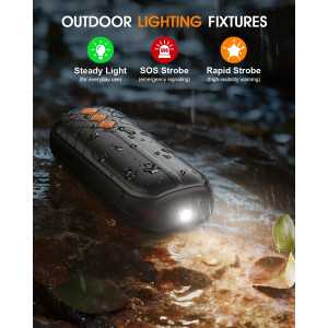 Chauffe-mains électrique rechargeable 2 pcs 6000mAh, 5 niveaux, lumineux, portable, cadeau idéal outdoor
