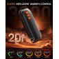 AI Rechargeable Hand Warmers 2-Pack, 6000mAh Portable Electric Pocket Heater with LED & 5-Temp Control