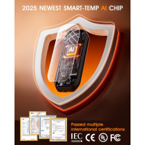 Chauffe-mains Rechargeables 6000mAh - Pack de 2 avec LED
