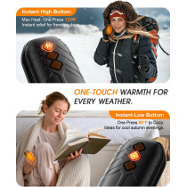 Chauffe-mains Rechargeables 6000mAh - Pack de 2 avec LED