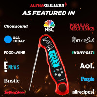 Alpha Grillers Digital Meat Thermometer - Instant Read for Cooking & Grilling, Perfect Gift for Men