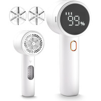 Rechargeable Fabric Shaver with LED Display - Lint Remover for Clothes & Furniture