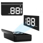 Affichage Tête Haute Voiture K1 Blanc, GPS Digital HUD, Vitesse, Ajustement Luminosité, Plug & Play USB Affichage Tête Haute Voiture K1 Blanc, GPS Digital HUD, Vitesse, Ajustement Luminosité, Plug & Play USB