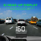 Affichage Tête Haute Voiture K1 Blanc, GPS Digital HUD, Vitesse, Ajustement Luminosité, Plug & Play USB Affichage Tête Haute Voiture K1 Blanc, GPS Digital HUD, Vitesse, Ajustement Luminosité, Plug & Play USB