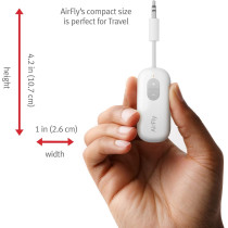 Twelve South AirFly SE Bluetooth Audio Adapter – 20+ Hr Battery, 3.5mm Jack