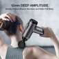 Deep Tissue Massage Gun, Handheld Electric Percussion Muscle Massager with 9 Attachments & 30 Speeds (Grey) Deep Tissue Massage Gun, Handheld Electric Percussion Muscle Massager with 9 Attachments & 30 Speeds (Grey)