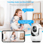 Caméra de Sécurité Intérieure 2K WiFi avec IA, Audio 2 Voies, Détection Mouvement, Stockage Cloud/TF Caméra de Sécurité Intérieure 2K WiFi avec IA, Audio 2 Voies, Détection Mouvement, Stockage Cloud/TF