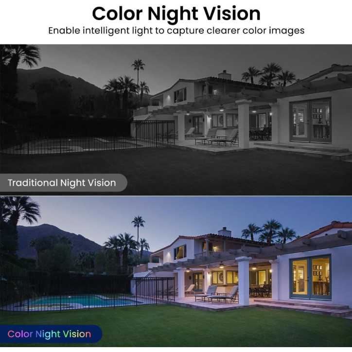 2K Home Security Cameras 2-Pack, Indoor/Outdoor, Color Night Vision, White Light, Siren, Alexa/Google Compatible 2K Home Security Cameras 2-Pack, Indoor/Outdoor, Color Night Vision, White Light, Siren, Alexa/Google Compatible