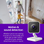 Roku Indoor Security Camera 2-Pack – 1080p HD, Night Vision, Motion & Sound Detection, Alexa & Google Compatible