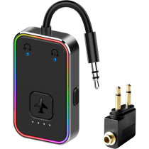 Beeitzie Ultra Airplane Bluetooth 5.4 Transmitter – Dual Headphones Support