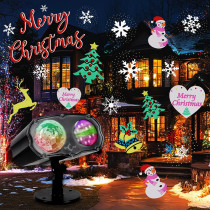 Projecteur Lumières Noël 2025, 16 Diapositives Étanches, Minuteur