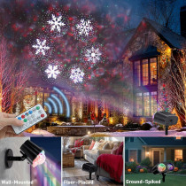 Projecteur Lumières Noël 2025, 16 Diapositives Étanches, Minuteur