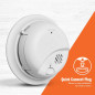 Détecteur de fumée First Alert SMI100-AC câblé avec batterie de secours, pack de 1 unité Détecteur de fumée First Alert SMI100-AC câblé avec batterie de secours, pack de 1 unité