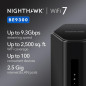 NETGEAR Nighthawk WiFi 7 Router BE9300 – 9.3Gbps, 2.5Gbps Port, Tri-Band, VPN, Covers 2,500 sq. ft.