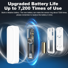 Wireless Door Chime Alarm with 600FT Range, 58 Chimes & LED Alerts