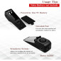 EMDMAK 120dB Door Stop Alarm for Home & Travel, Black (Pack of 2)