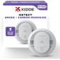 Détecteur de fumée et monoxyde de carbone Kidde 10 ans, batterie, voyants LED, modèle 30CUD10 Détecteur de fumée et monoxyde de carbone Kidde 10 ans, batterie, voyants LED, modèle 30CUD10