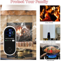 2-Pack Koabbit 4-in-1 Gas Detector Alarm for Home, RV & Apartment