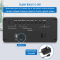 Peakeep Blue Digital Alarm Clock with Loud Alarm, Large LED, USB Charger, Battery Backup for Heavy Sleepers Peakeep Blue Digital Alarm Clock with Loud Alarm, Large LED, USB Charger, Battery Backup for Heavy Sleepers