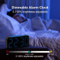 Réveil Loud pour Dormeurs Lourds, Horloge Numérique avec Double Alarme, Veilleuse, Grand Écran, Snooze
