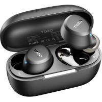 TOZO A1 Wireless Earbuds Bluetooth 5.3, IPX5 Waterproof, 2 Mics for AI Calls, Bass Headset with Charging Case & App EQ