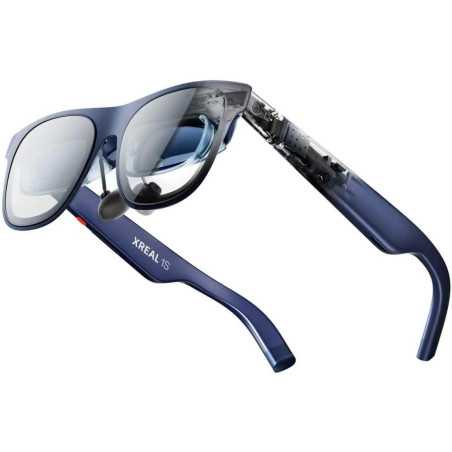 XREAL 1S Lunettes AR, écran virtuel 500, 52° FOV, 3DoF natif, mode 3D, puce X1, USB-C Compatible iPhone & Switch