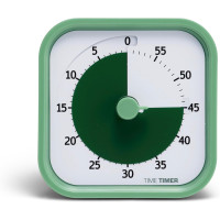 TIME TIMER Home MOD 60 Min - Minuteur Visuel Silencieux pour Enfants, Bureau, École (Vert Foncé)