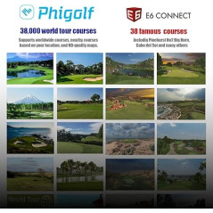 Simulateur de Golf PHIGOLF: Jeu Interactif, 38 000+ Parcours