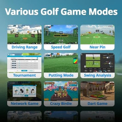 Simulateur de Golf PHIGOLF: Jeu Interactif, 38 000+ Parcours