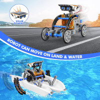 Bottleboom STEM 13-in-1 Solar Power Robot Kit for Boys 8-12, Educational Science & Robotics Toy Gift