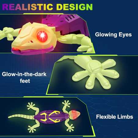Wall Climbing Glow in The Dark RC Gecko Toy – Fun Birthday Gift for Kids & Teens Ages 3+